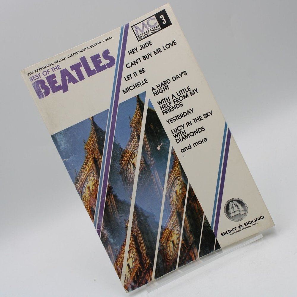 Best Of The Beatles Melody Chord 3 Sight and Sound 20 Song Music Book 1983